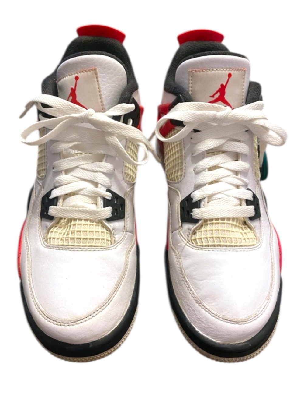 🔥 Air Jordan 4 Retro Red Cement Sneakers Size 7Y | StockX Verified | Used